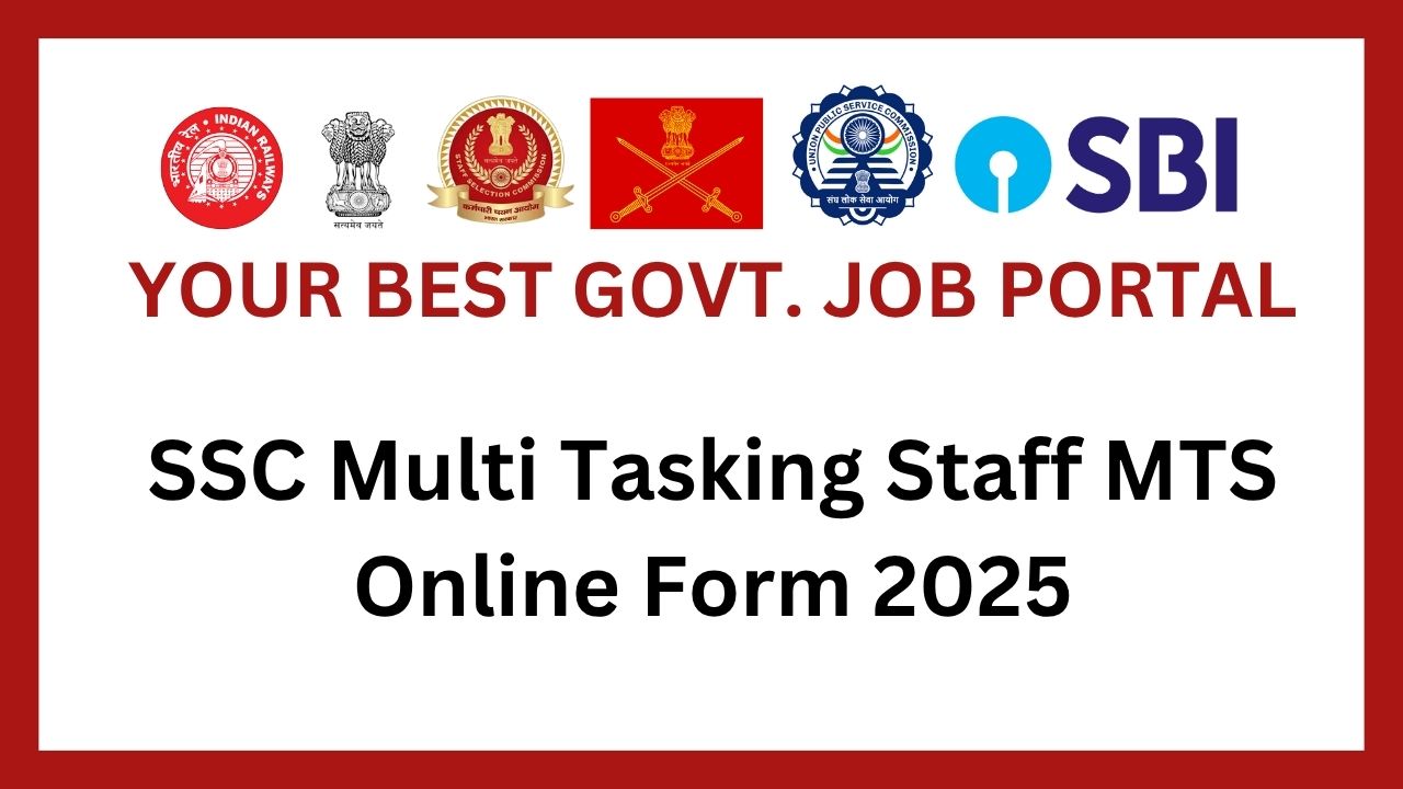SSC Multi Tasking Staff MTS Online Form 2025