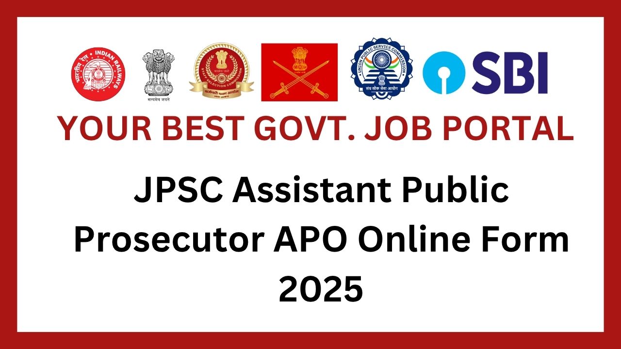 JPSC Assistant Public Prosecutor APO Online Form 2025