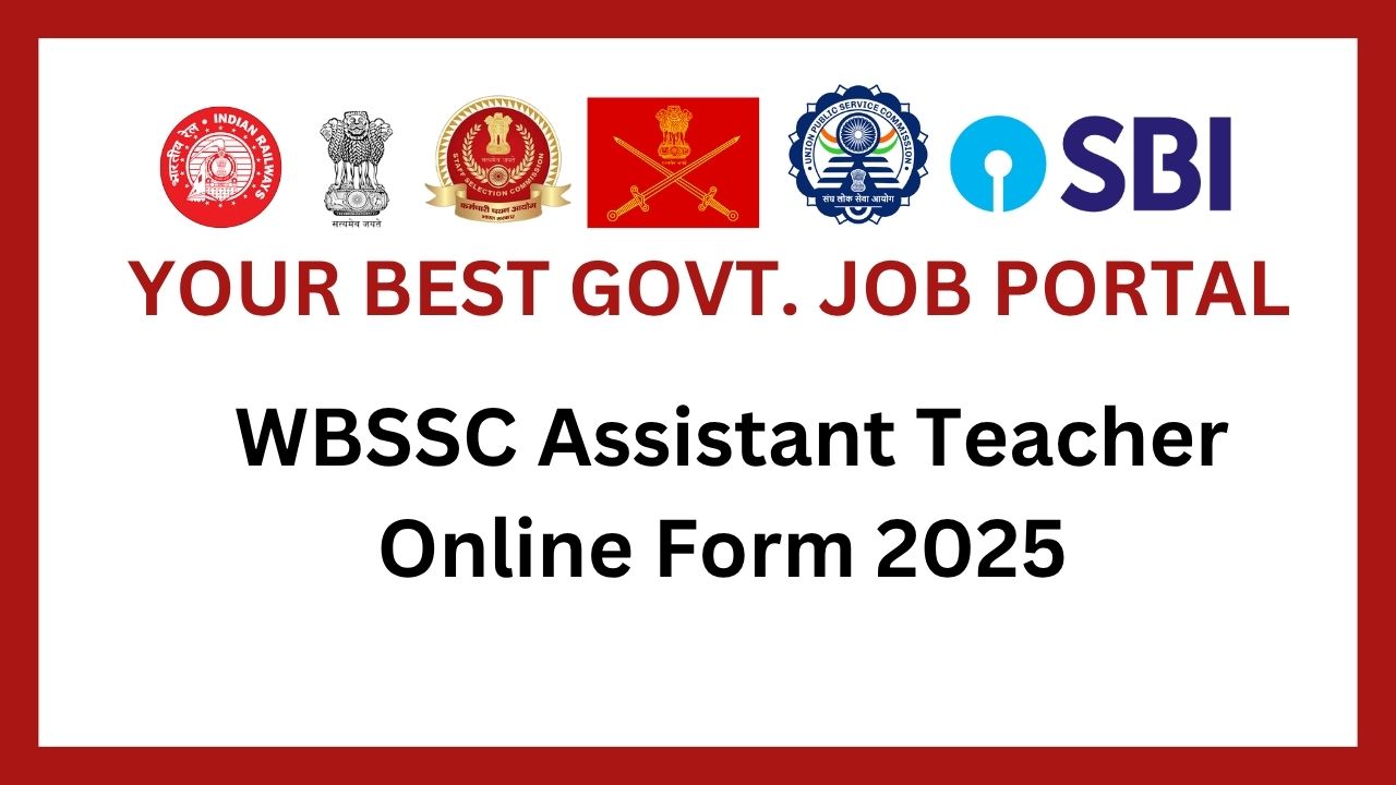 WBSSC Assistant Teacher Online Form 2025